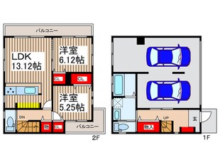 駒西戸建Ⅰの物件間取画像